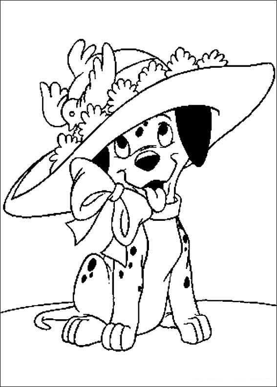 Plansa de colorat cu 101 Dalmatieni 16 8